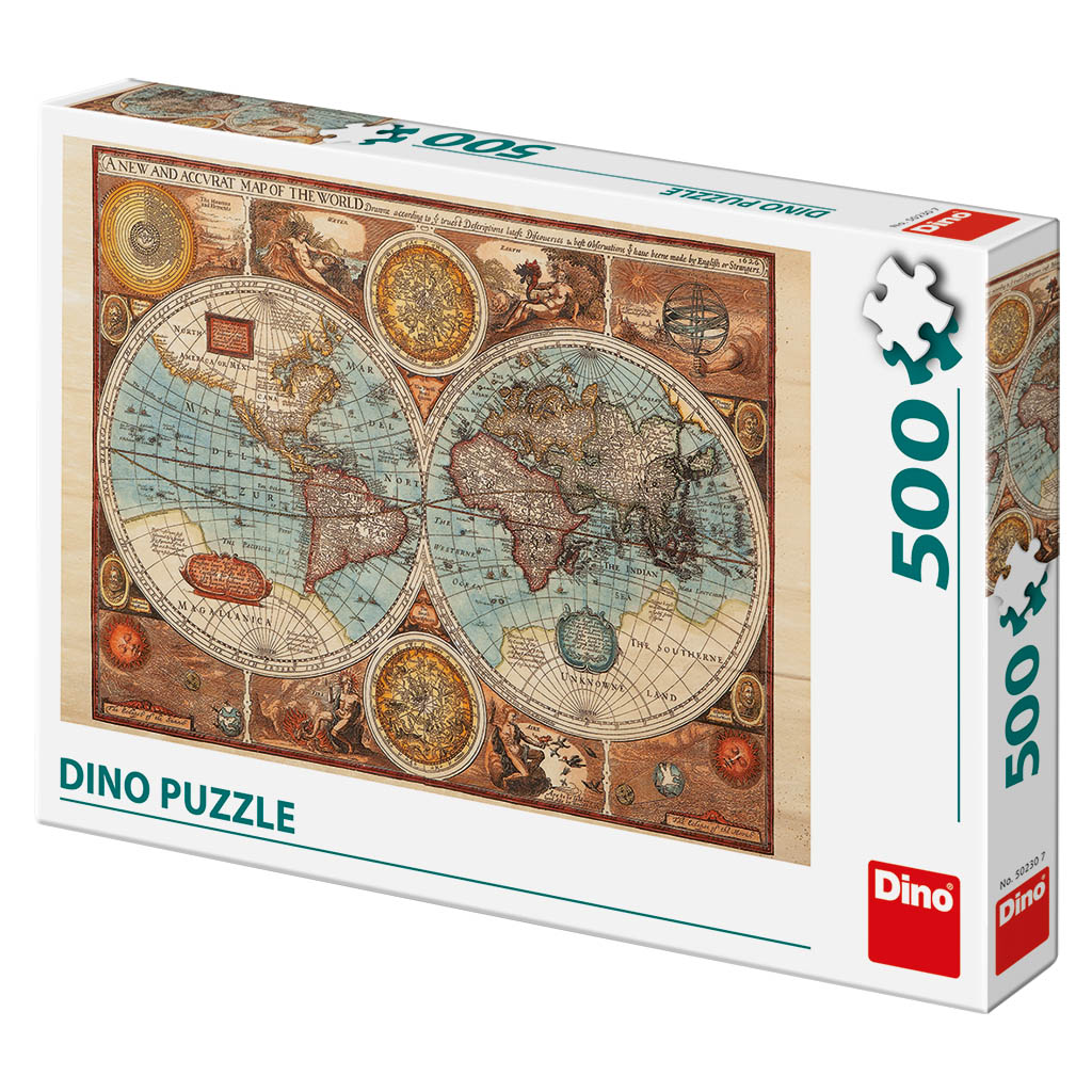 Dino Puzzle 500 pc Ancient World Map