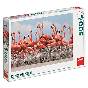 Dino Puzzle 500 pc Flamingos