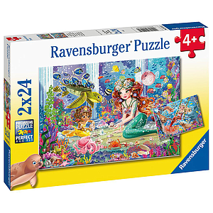 Ravensburger Puzzle 2x24 pc Mermaids