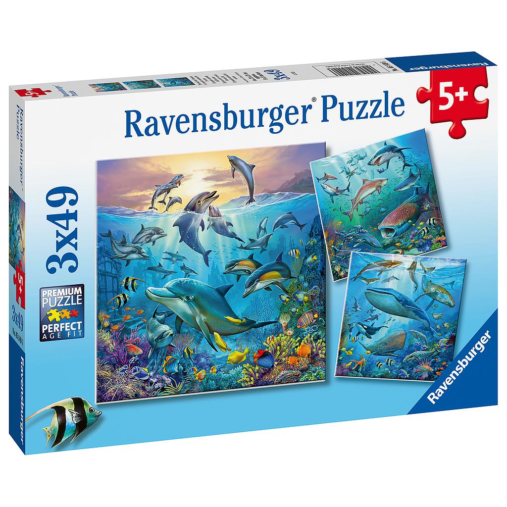 Ravensburger Puzzle 3x49 pc Ocean Life