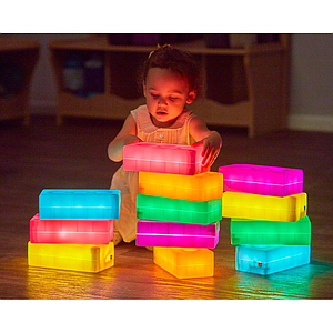 TTS Light Up Glow Construction Bricks 12pk