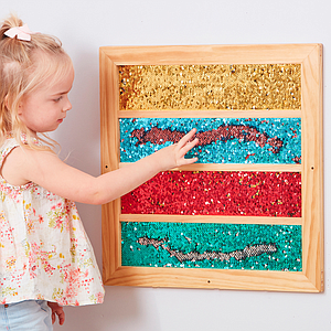 TTS Mark Making Sequin Stripe Board