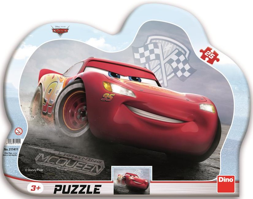 Dino Frame Puzzle 25 pc silhouette, Cars 3 