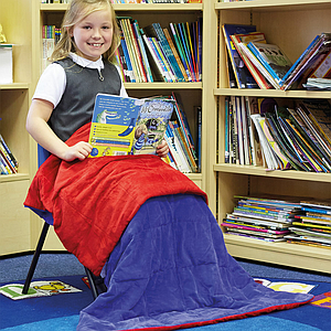 TTS Calming Weighted Blanket - 2,3kg Blue and Red