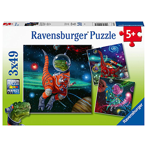 Ravensburger Puzzle 3x49 pc The World od Dinosaurs