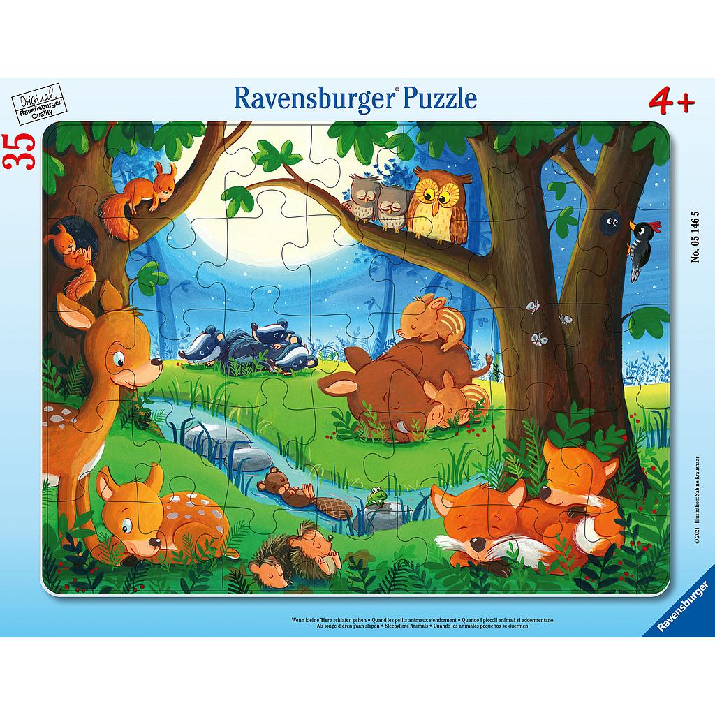 Ravensburger Frame Puzzle 35 pc Sleeping Animals