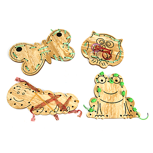 TTS Animal Design Foam Outdoor Lacing Boards