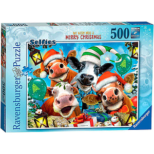 Ravensburger puzzle 500 pc Merry Christmas Animals