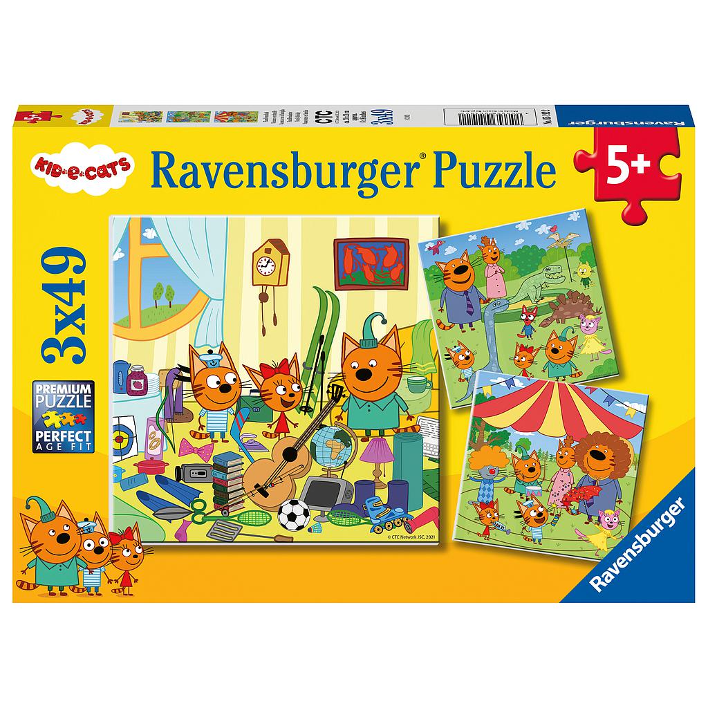 Ravensburger Puzzle 3x49 pc Cats