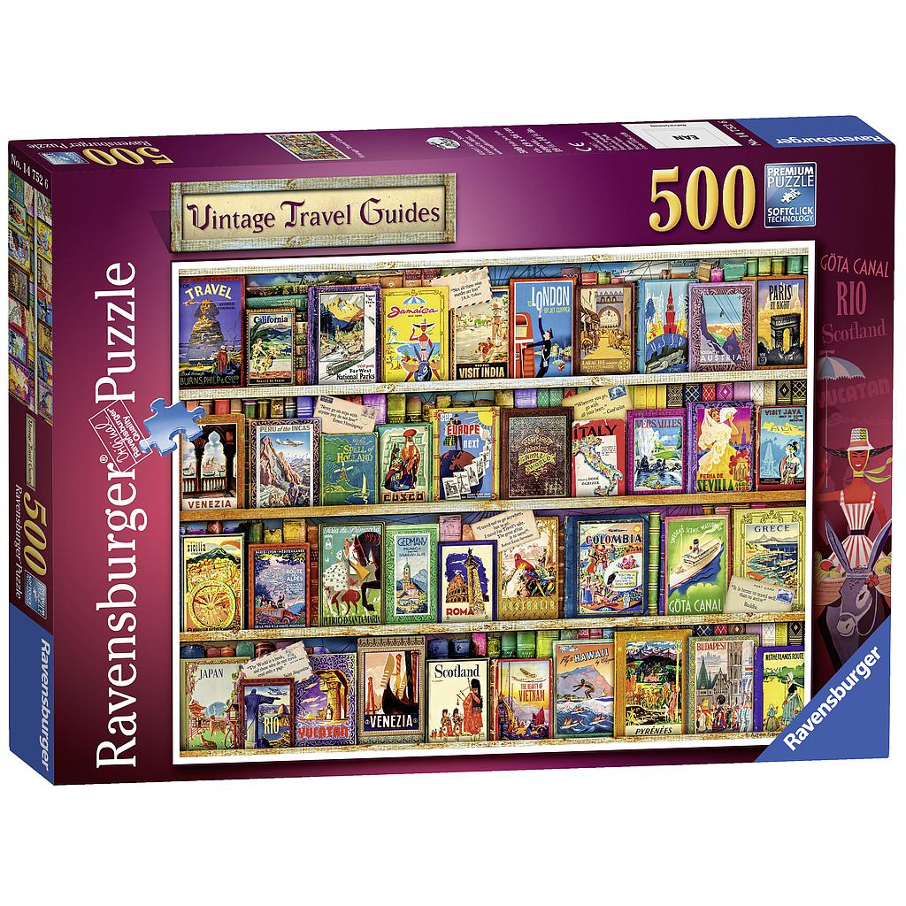 Ravensburger puzzle 500 pc Old Time Travel Guides