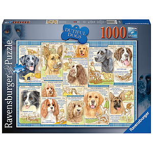 Ravensburger puzzle 1000 pc Obedient Dogs