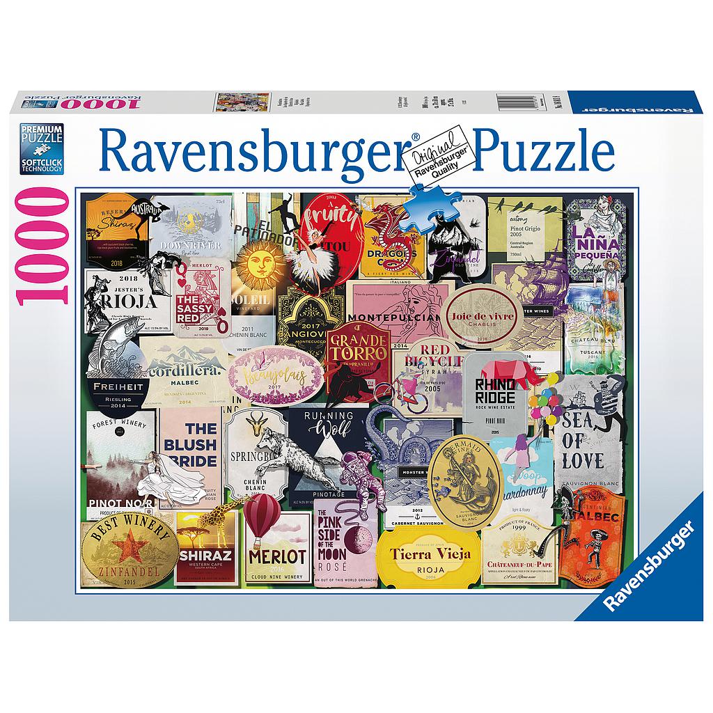 Ravensburger Puzzle 1000 pc Wine Labels