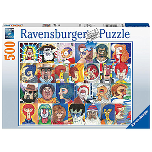 Ravensburger Puzzle 500 pc Typical Faces