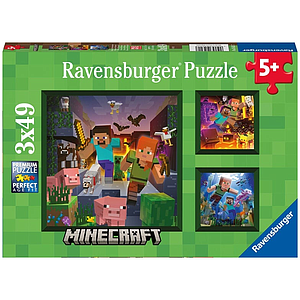 Ravenburgeri Puzzle 3x49 Pieces Minecraft