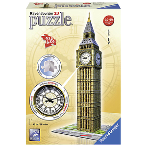 Ravensburger 3D Puzzle Big Ben with Real Clock