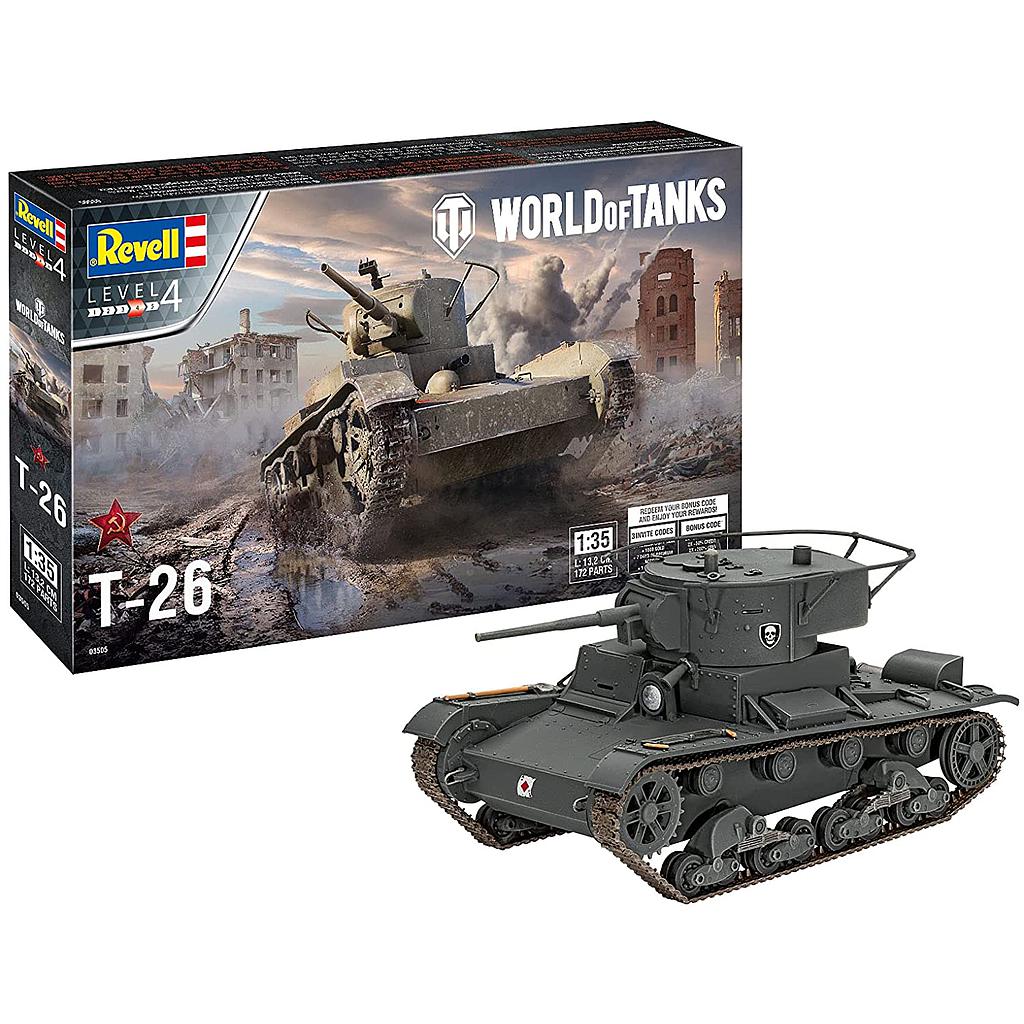 Revell Plastic Model tank T-26 "World of Tanks"  1:35