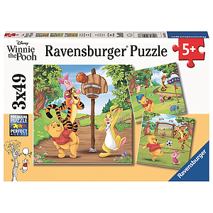 Ravensburger Puzzle 3x49 pc Winnie the Pooh - Sports Day