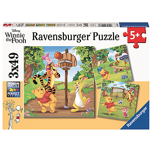 Ravensburger puzzle 3x49 pc Winnie the Pooh - Sports Day