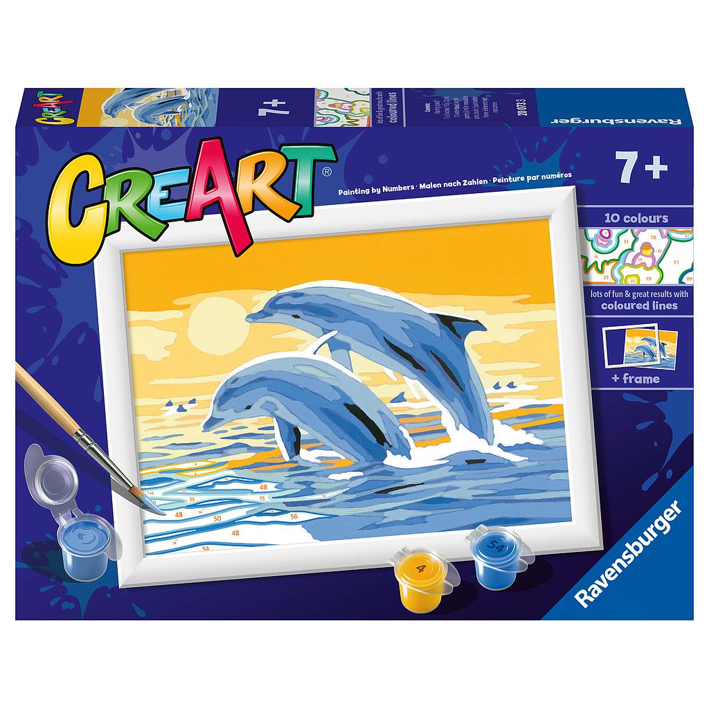 Ravensburger Paint by Numbers Delightful Dolphins