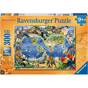 Ravensburger Puzzle 300 pc World Atlas with Animals