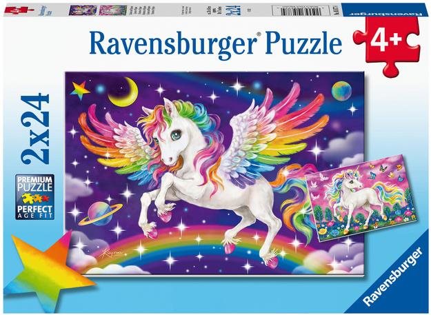 Ravensburger puzzle 2x24 pc Unicorn and Pegasus