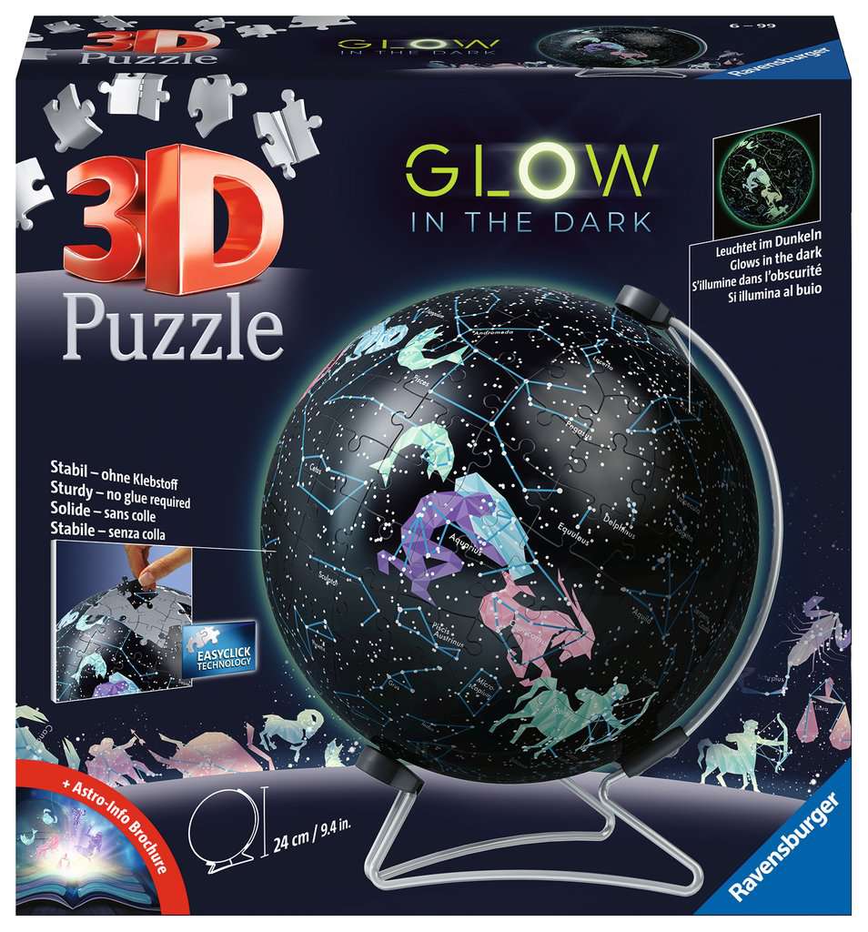 Ravensburger 3D Puzzle Ball Glow in the Dark 180 pc Astrology