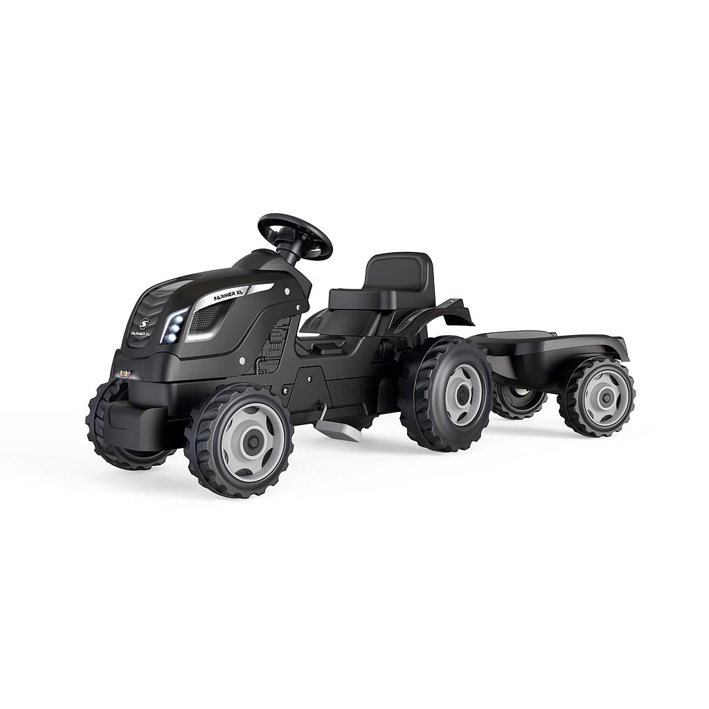 Smoby Farmer XL Black Tractor + Trailer