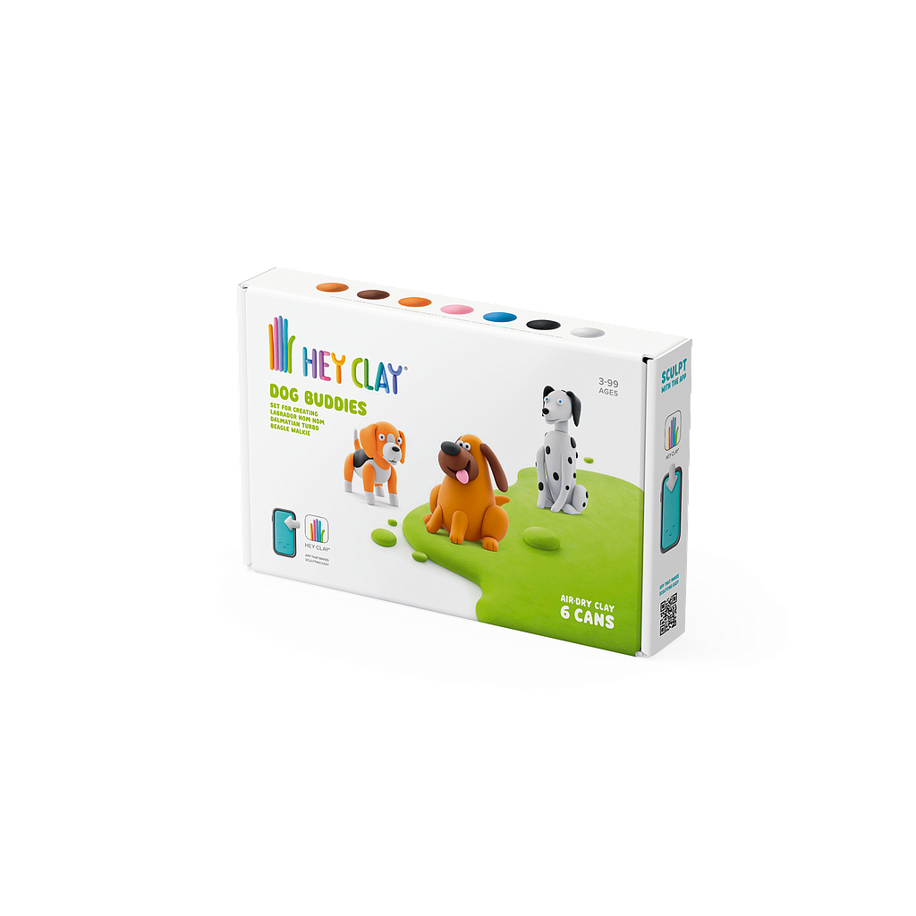 HEY CLAY Modeling Clay 6 Pieces: Dog Buddies 2