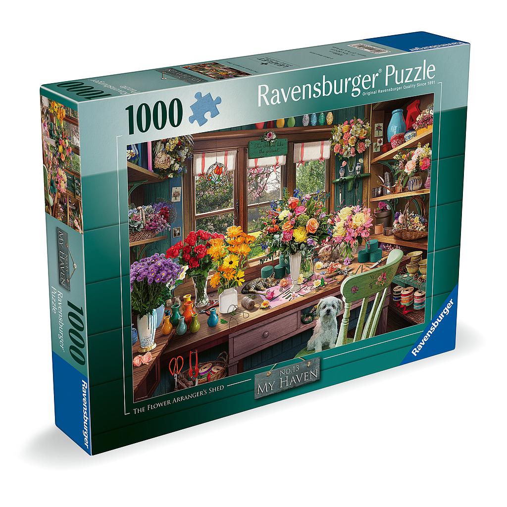 Ravensburger Puzzle 1000 Pieces: The Flower Arranger's Shed