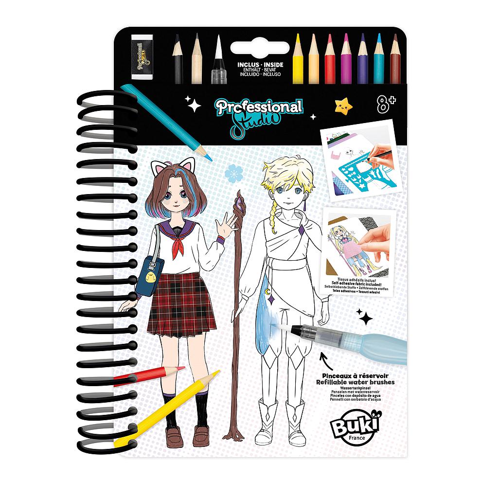 Buki Professional Studio Manga Colouring Book