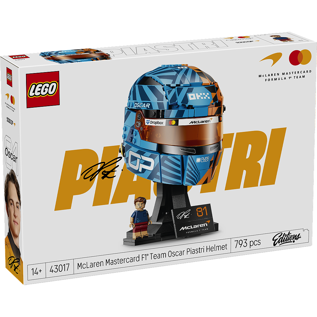 LEGO Editions McLaren Mastercard F1 Team Oscar Piastri Helmet