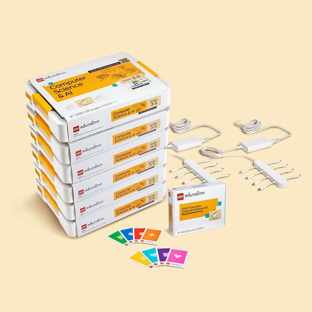 LEGO Education Computer Science & AI Classroom Bundle 6 kits: Year 4-6