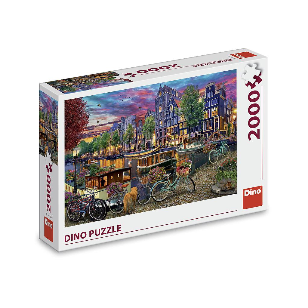 Dino Puzzle 2000 Pcs: Painted Amsterdam