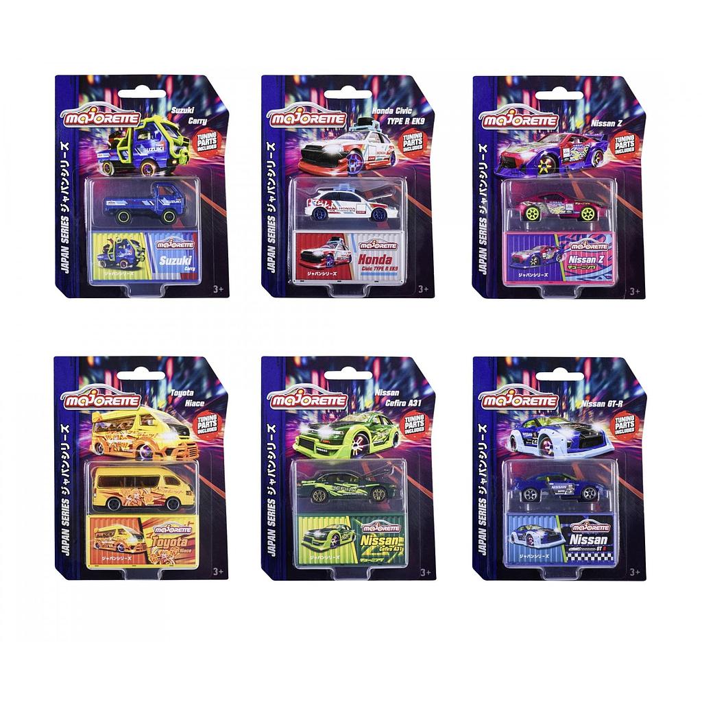Simba Majorette Deluxe Cars: Japan Series - 6 different