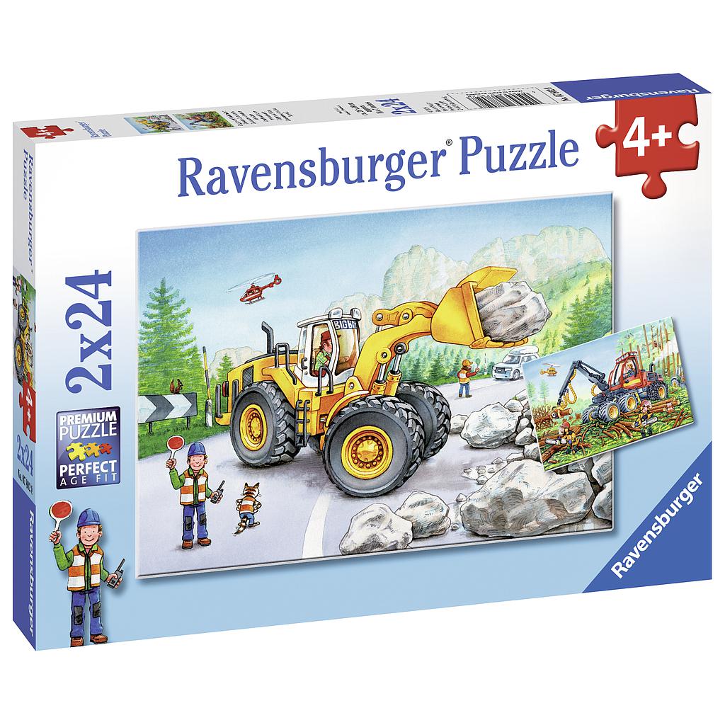 Ravensburger Puzzle 2x24 pc Diggers at Work