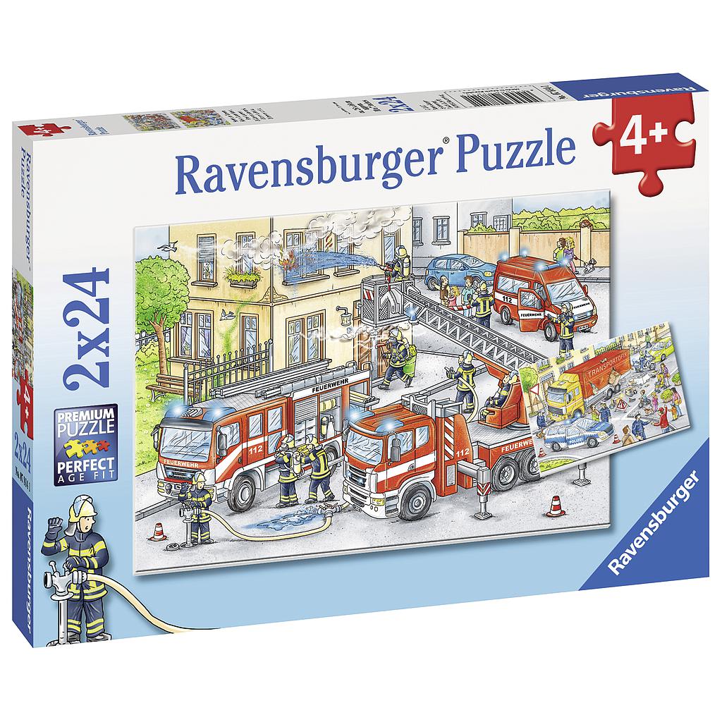 Ravensburger Puzzle 2x24 pc Heroes in Action 