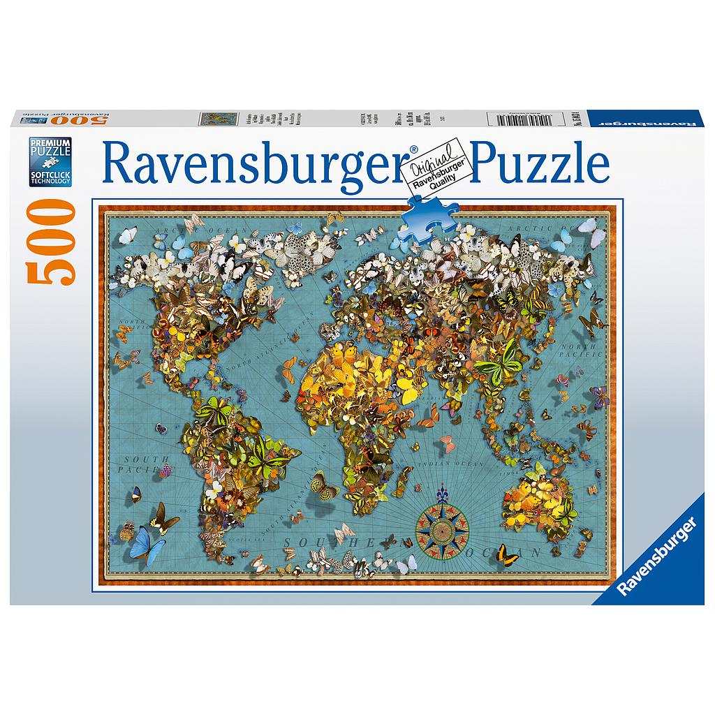 Ravensburger Puzzle 500 pc World of Butterflies