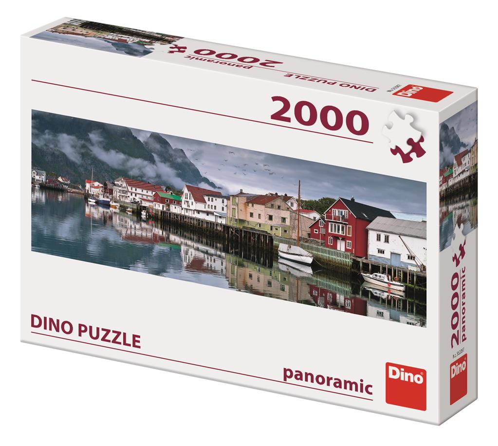 Dino Panoramic Puzzle 2000 pc Fishing Village