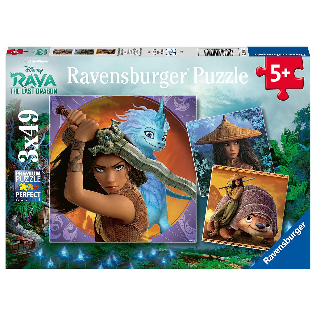 Ravensburger Puzzle 3x49 pc  Disney Raya and the Last Dragon