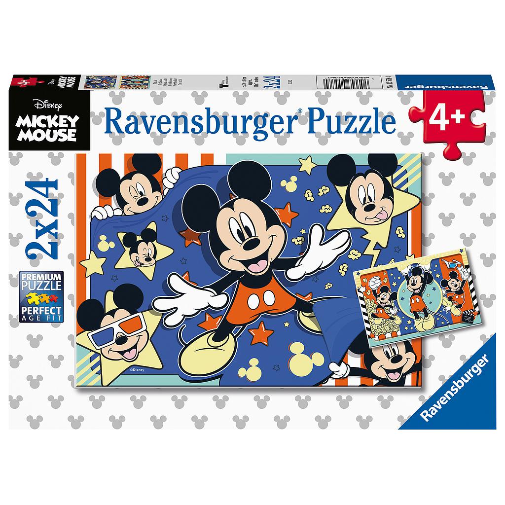 Ravensburger Puzzle 2x24 pc Mickey Mouse