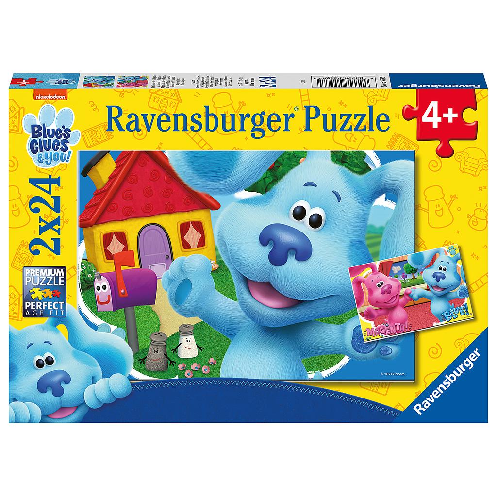 Ravensburger Puzzle 2x24 pc Blue Hints and You