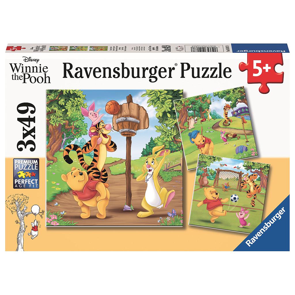 Ravensburger Puzzle 3x49 pc Winnie the Pooh - Sports Day